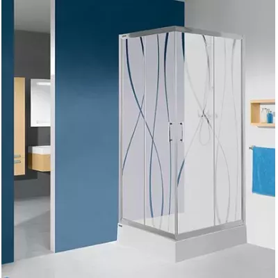 Kabina prysznicowa  z brodzikiem KN/TX5b-90-S+BZA SB W15