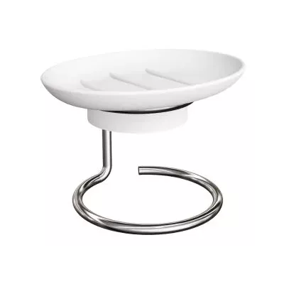 Mydelniczka stojąca na chromowanej nóżce