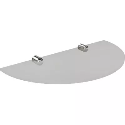 Półka półokrągła chromowana