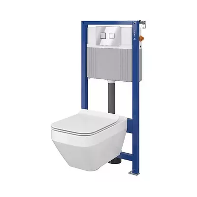 Stelaż z miską WC SET AQUA CREA PNEU+ ACCENTO SQUARE 