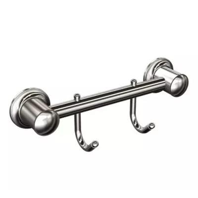 Wieszak 2-hakowy chromowany