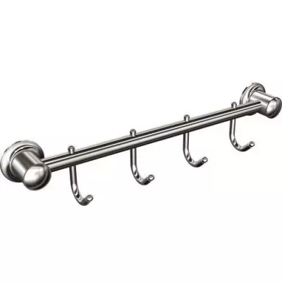 Wieszak 4-hakowy chromowany