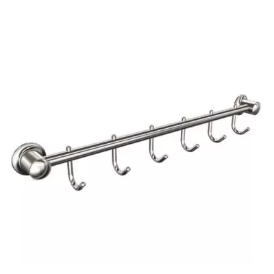 Wieszak 6-hakowy chromowany