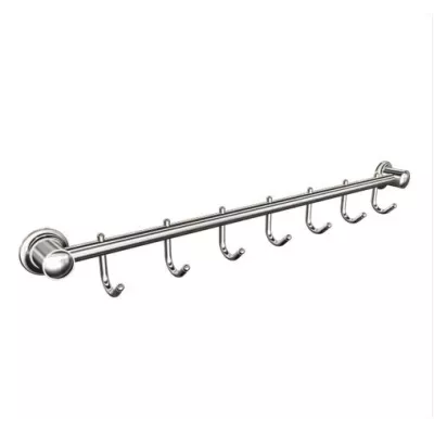 Wieszak 7-hakowy chromowany