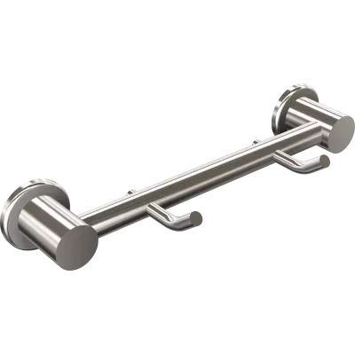 Wieszak Sanibella 2-hakowy chromowany